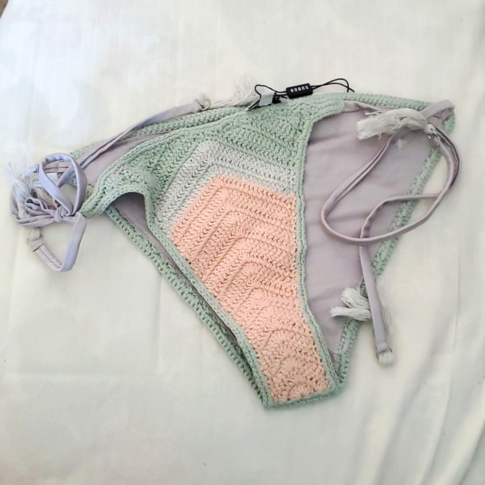SUBOO Crochet Bikini Bottom Size Large